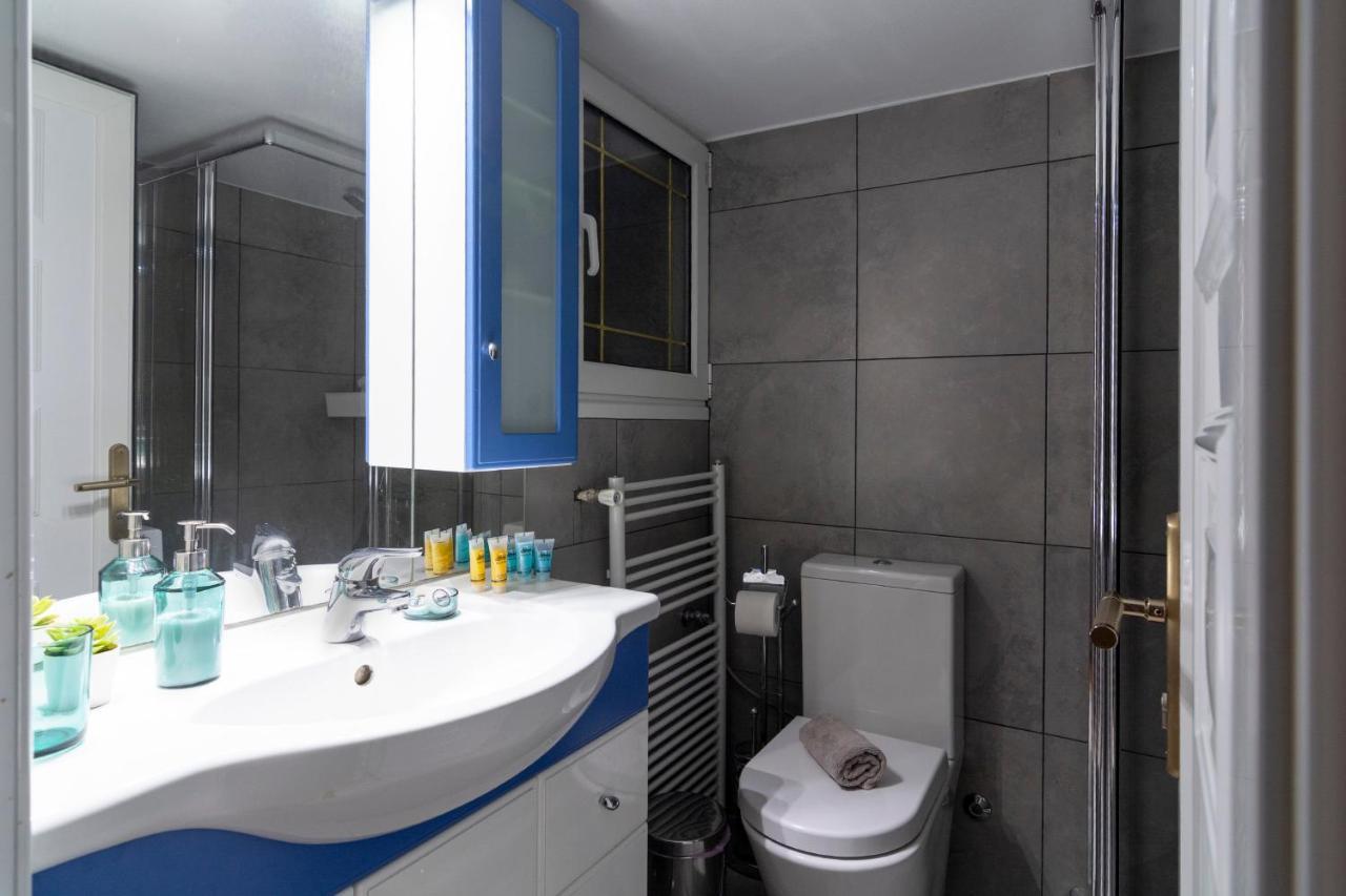 Modern 2Bd Apt In Athens , 3-Min Metro Luaran gambar