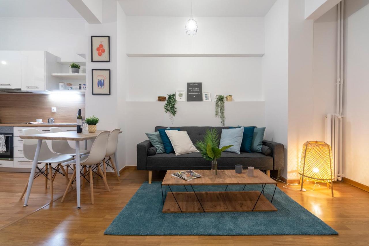 Modern 2Bd Apt In Athens , 3-Min Metro Luaran gambar